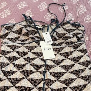 Joie Black and Cream Patterned Dress